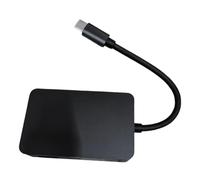 Qussedser 7 in 1 Docking Station Type-C USB Hub to HDTV 4K Adapter with 3 USB Ports for Laptop Home Office Entertainment