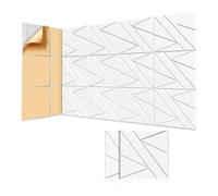 Qussedser 8 Pack Self-Adhesive Soundproof Wall Panels,12x12x0.47In Sound Proof Foam Panels for Home Studio Office Decor White