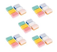 Qussedser Baby (30 Pieces) Soft Foam Washer with Cradle Cap Brush Body,Hair and Scalp Clean Gentle Baby Sensory Brush