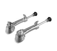 Qussedser Bass Drum Spurs Legs Bracket Jazz Drum Holder Stand Legs,Fixed Drum Leg Bracket Feet Anti-Slip Percussion Parts