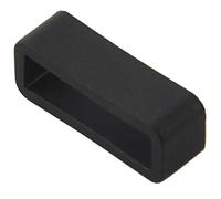 Qussedser Black Watch Strap Retaining Hoop Loop Rubber Retainer Buckle Holder 22mm