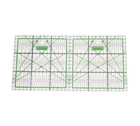 Qussedser Diy Acrylic Multi-Function Clothing Ruler 15 x 15Cm Sewing Patchwork Feet Tailor Yardstick Cloth Cutting Rulers