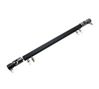 Qussedser Double Kick Drum Pedal Drive Shaft Steel Bass Drum Pedal Linkage Connector Arm,Black Easy to Use
