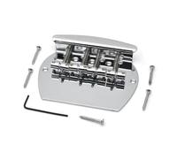 Qussedser Electric Guitar Pull Plate PB Bass Bridge 4-String Semi-Circular Large Bass Lower Saddle Straight Code Metal Pull Plate