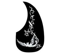 Qussedser Guitar Anti-Skid Plate Teardrop-Shaped Folk Classical Guitar Pickguard Anti-Scratch