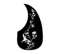 Qussedser Guitar Anti-Skid Plate Teardrop-Shaped Folk Classical Guitar Pickguard Anti-Scratch Butterfly