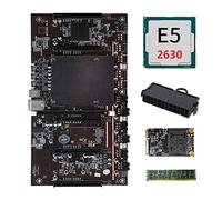 Qussedser H61 X79 BTC Miner Motherboard with E5 2630 CPU+RECC 4G DDR3 Ram+120G SSD+24Pins Connector Support 3060 3070 3080 GPU
