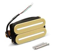 Qussedser High Output Neck Pickup Dual Hot Rail Humbucker Pickups Easy Install Easy to Use Yellow