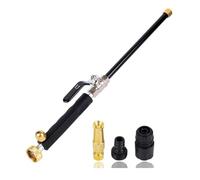 Qussedser High Pressure Jet Nozzle Power Washer Wand for Garden Hose, with 3 Different Nozzles and Hose Quick Connectors