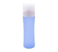 Qussedser Hot! Portable Refillable Silicone Bottle Travel Lotion Shampoo Bath Containers 80Ml Blue