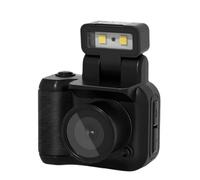 Qussedser Mini SLR Style Camera Cmos with Flash Light and Charging Dock Portable Video Recorder DV 1080P with LCD Screen A