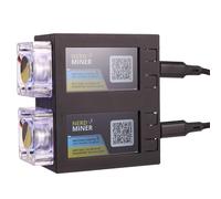 Qussedser NerdMiner V2 Miner 78KH/S*2 Dual Screen BTC Solo Lottery Miner Bitcoin Nerd Miner Miner with Luminous Fan A