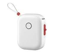 Qussedser Portable Thermal Printer Mini Printer with Stickers Printer for Storage Office Home White