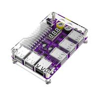 Qussedser Power Supply Breakout Board Power Adapter Connector Power Supply Breakout Board ATX 24Pin Power Module Adapter with 12 Port USB 2.0 and QC 2.0/3.0 and 12V Output