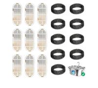Qussedser Replacement Accessories Parts Filters Sponges Filters for 108Oz/3.2L 4L Stainless Steel Cat Water Fountain Quiet Faucet 6Pcs