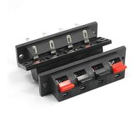 Qussedser Single Row 4 Pin 4 Position Speaker Terminal Board Connectors 5 Pcs