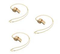 Qussedser Skin Color Necklace Style, Exquisite Diamond-Encrusted Referee Whistle, Cute Rhinestone Whistle, Metal Whistle