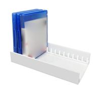 Qussedser Suitable for/Game Disc Storage Rack Display Rack Acrylic Game Disc Holder White