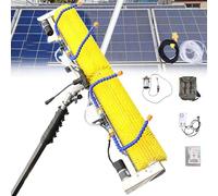 QUSYZD Electric Solar Panel Cleaning Kit With Extendable Pole, Roller Brush, And One-Click Water Spray For Outdoor Photovoltaic Maintenance,6m/19.6ft