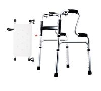 QUSYZD Folding Rollator Walker,Indoor Walker,Walker,Deluxe Folding Walker with Seat Height Adjustable | Standard Walker for Elderly Adult | Mobil Walking Aid Lightweight Compact,