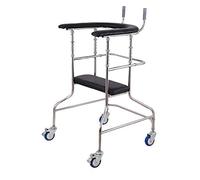 QUSYZD Folding Rollator Walker,Walking Rehabilitation Standing Frame Multifunctional Lower Limb Training Walker Suitable for The Elderly, Handicapped, with Limited Mobil,