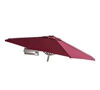 QUSYZD Garden Parasols Sun Parasol Umbrella Garden Parasols Wall-Mounted Aluminium Patio Umbrella - Outdoor Garden Balcony Tilting Sunshade Umbrella, 7ft / 220cm,A-A