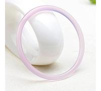 QUSYZD Jade Bangle for Women, Natural Light Pink Bracelet Thin Strips Jade Handmade Ladies Jewelry Jade Bangle, 51-58MM,53-54mm,53