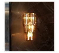 QUSYZD Luxury Crystal Wall Light E14 LED Corn Lamp,Cold light-CH