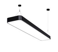 QUSYZD Modern Pendant Light Fixture Rectangle LED Pool Table Hanging Lights for Billiard Room Dining Room Office Gym,3 Color-120CM60W