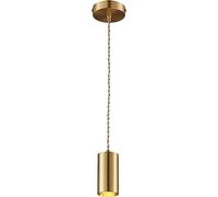 QUSYZD Nordic All Copper Bronze Horn Lampshade Single Head Pendant Lights with Postmodern Style Restaurant Loun Walkway Adjustable Full Copper,