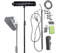 QUSYZD Powerful 640mm Roller Brush Solar Panel Cleaning Machine - Power Supply, Efficient PV Cleaner, 5.5M/18FT Length,3.5m/11/Ft