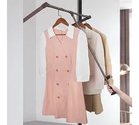 QUSYZD Pull Down Closet Rod Rail, Pneumatic Buffer System Pull Down Hanger Wardrobe Organizer for Hanging Clothes, Load-Bearing 8Kg fore System Bedroom Cloakroom,90-122cm,67-90cm