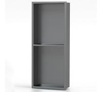 QUSYZD Stainless Steel Bathroom Niche, One-Piece Metal Storage Rack, Embedded Television Partition Wall Cabinets for Living Room Bedroom, Easy to Install,Red-32x3,Red-70x28x12.5cm/2.29x0.91x0.41ft