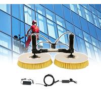 QUSYZD Telescopic Rod Pv Panel Wash Cleaning Machine,3.5/5.5/7.5M Telescopic Rod,Three Hole Automatic Water Spray,for Solar Panel Cleaner,7.5M,7.5M