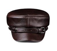 QUSYZD Vintage Fiddler Hat Men Women Beret Cap Fisherman Sailor Leather Newsboy Hat Flat Cap,S-7-7 1/8