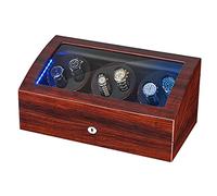 QUSYZD Watch Boxes Watch Winder,Automatic Watches with Flexible Watch Pads,Built-in LED Lighted, Convenient to Use at Night,Pine Wood-A