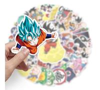 QUTA Dragon Ball Stickers Pack, 50PCs, Cartoon Anime Sticker Vinyl Decals, DIY Gift Party Stickers for Hydro Flask, Laptop, Water Bottle, Journal Stickers for Kids, Toddlers, Teens (DgBall)