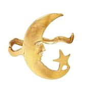 Qutalmi Star Moon Bracelet for Women - Moon and Star Open Cuff Bracelets, Adjustable Romantic Jewellery for Birthdays, Valentine's Day, Mother's Day, Christmas, Anniversaries, Siehe Beschreibung