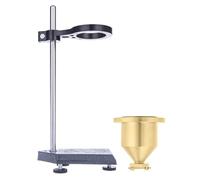 QUTBAG Desktop Paint Flow Rate Cup, Immersion Brass Viscosity Cup with Stopwatch & Adjustable Stand Height, for Test Viscosity of Inks & Coatings & Paints