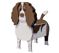 QUTBAG Dog Planter Plant Pots,Cute PVC Herb Garden bulldog Flower Planter, springer spaniel Planters for Garden Decoration,Office Home Decor Gift (Color : Springer, Size : 43 * 25cm)