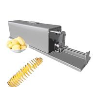 QUTBAG Electric Tornado Potato Slicer, Automatic Stretch Potato Tower, Commercial Spiral Potato Cutting Machine for Sweet Potatoes Carrots Cucumbers Zucchini 40Type