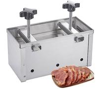 QUTBAG Ham Press Mould, Stainless Steel Meat Press Mould, Hamburger Patty Maker with Twin-Screw Pressurization Device, for Stuffed, Burgers, Slider, Barbecue, Griling, Beef 1KG
