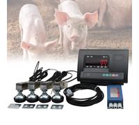 QUTBAG Livestock Scale Kit, High Precision Indicator Load Cell Scale with 4 Sensor & 1 Wire Junction Box, Loadometer Floor Scales for Animal Cattle Goat Pigs Horse Sheep 500KG