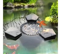 QUTBAG Suction Floating Skimmer, Floating Pond Skimmer, Automatic Pool Cleaner, Pool Surface Extractor, Skimmer & Clarifier for Fish Pond Swimming Pool Garden 43W