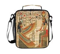 Quteprint Ancient Egypt Egyptians Lunch Box for Kids Men Women, Insulated Lunchbox Lunch Bag Ice Packs Food Containers Reusable Thermal Cooler Bag Backpack for Girls Boys Adults School Work