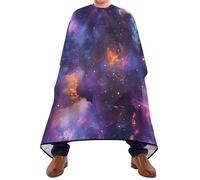 Quteprint Barber Cape for Haircutting Galaxy Nebula Universe Star - Waterproof Adjustable Hair Cutting Cape for Men Women Kids Salon & Home Use, Professional Salon Cape (2 Suction Cup Hooks)