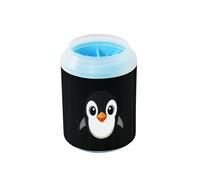 Quteprint Cute Penguin Dog Paw Cleaner Cup - Pet Foot Washer with Soft Silicone Brush, Portable Muddy Paw Cleaner for Small, Medium, Large Breed Dogs & Cats (2.56x2.56x4.53inch)
