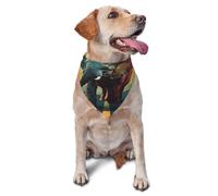 Quteprint Dog Cat Scarf Triangle Bib Bandana - African Animal Elephant Soft Breathable Pet Scarf for Small Dogs Cats, Washable Pet Decor for Feeding & Outdoor