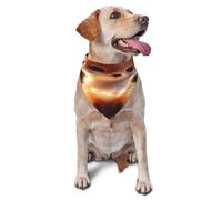 Quteprint Dog Cat Scarf Triangle Bib Bandana - Animal Fox Twinkling Lights Soft Breathable Pet Scarf for Small Dogs Cats, Washable Pet Decor for Feeding & Outdoor