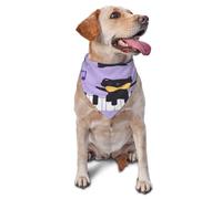 Quteprint Dog Cat Scarf Triangle Bib Bandana - Cute Dancing Cats Music Notes Soft Breathable Pet Scarf for Small Dogs Cats, Washable Pet Decor for Feeding & Outdoor